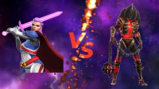 Captain Britain vs Morningstar  Marvel Contest of Champions [upl. by Ybsorc]