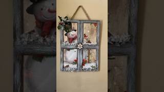 Hermosas ideas de ventanas vintage para Navidad lastchristmas navidad merrychristmas viral [upl. by Weinshienk]