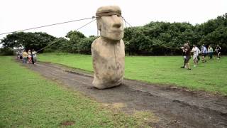 Easter Island moai walked [upl. by Farly778]