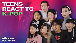 REACTS 4  Teens react to KPop BTS BLACKPINK BIG BANG [upl. by Ayhdiv]