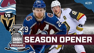 The Colorado Avalanche take on the Vegas Golden Knights in their FIRST regular season game [upl. by Nojel468]