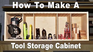 How To Make a Tool Storage Cabinet with Adjustable Partitions [upl. by Vyse]