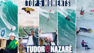 TOP 5 MOMENTS  Tudor Nazaré Big Wave Challenge 20232024 [upl. by Rhines836]