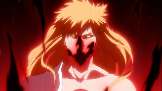 『BLEACH 千年血戦篇』Ichigo full Hollowfication and overwhelmed Ulquiorra spiritual powers [upl. by Friend]