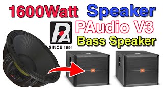 Paudio C181000 v3 1600 watt Bass Speaker price Deatils Super DJ sound [upl. by Mccoy577]