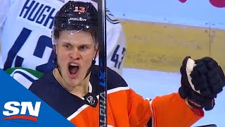 Jesse Puljujarvi Scores First Goal For Oilers This Season [upl. by Orabel752]