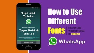 How to Send Whatsapp Messages in Different Fancy Font Styles  English Tutorial [upl. by Codel]