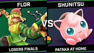 FLOR Min Min vs Shunitsu PeachJigglypuff  Pataka at home  Losers Finals  Smash Ultimate [upl. by Lonnie555]