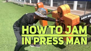 How to Use Your Hands in Press Man Coverage  DP Tips  All Eyes DB Camp [upl. by Veejar197]