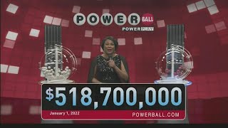 Powerball winning numbers January 1 2022 [upl. by Idnor]