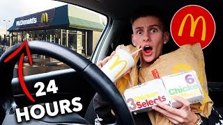 I Ate ONLY McDonalds Food For 24 HOURS EXTREME FAST FOOD EATING CHALLENGE [upl. by Ynogoham701]