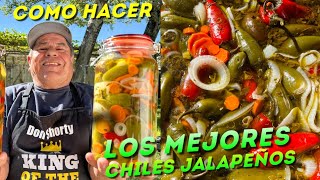 Como Hacer Chiles En Vinagre Los Mejores Jalapeños Organicos🌶️🌿🇲🇽 [upl. by Simah]