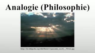 Analogie Philosophie [upl. by Doll]