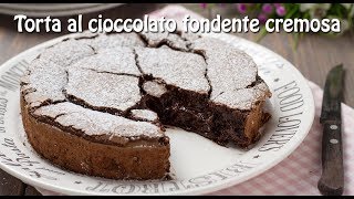 TORTA AL CIOCCOLATO FONDENTE CREMOSA ricetta facile  HO VOGLIA DI DOLCE [upl. by Holey478]