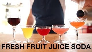 Fresh Fruit Juice Soda • ChefSteps [upl. by Neetsyrk]