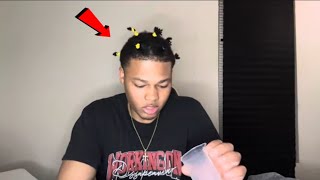 How To Stretch Your Freeform Dreads Night Routine Rubber Band Method [upl. by Weinhardt401]