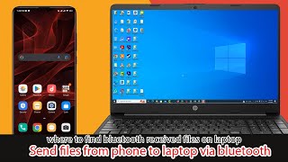 How to send files from phone to laptop via bluetooth [upl. by Charley]