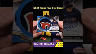 2024 Topps Five Star Blue Triston Casas Jumbo Prime Patch Auto 25 [upl. by Lielos]