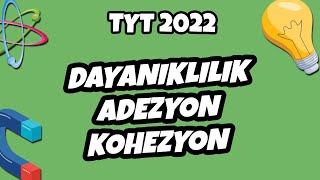 Dayanıklılık Adezyon Kohezyon Yüzey Gerilimi  TYT Fizik 2022 hedefekoş [upl. by Olympium930]