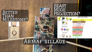 ARMAF SILLAGE HONEST REVIEW 2023 BEAST MODE PROJECTION [upl. by Mountford]