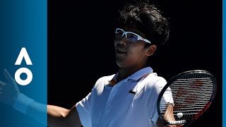 Chung goes two sets up against Sandgren QF  Australian Open 2018 [upl. by Mini715]