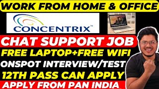 Concentrix Work from home jobs 2023  Chat Support job Concentrix  Work from home jobs  MNC jobs [upl. by Aleik]