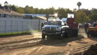 2008 Dodge Ram 3500 Dually 67 Cummins Garret Shields Pure Diesel Power pull Ladysmith WI 2009 [upl. by Karleen]