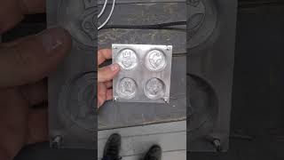 2 Part plastic press mould plastic recycledplastic mould reuse edc [upl. by Meunier608]