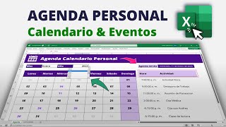 Crea esta Increíble AGENDA PERSONAL con CALENDARIO y EVENTOS en Excel [upl. by Gerfen]