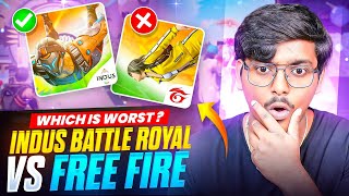 Free Fire Vs Indus Battle Royale Full Comparison [upl. by Sandra381]