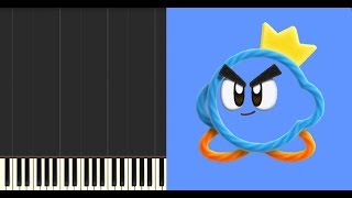 Kirbys Epic Yarn  Title Screen Wii Synthesia [upl. by Map]