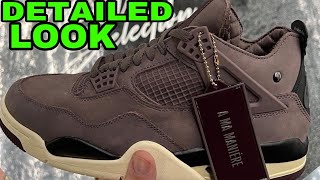 A Ma Maniere Air Jordan 4 Violet Ore Sneaker in hand DETAILED LOOK AJ 12 AMM [upl. by Hafirahs]