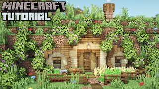 Minecraft  Hobbit Hole Survival Base Tutorial How to Build [upl. by Eicirtap405]