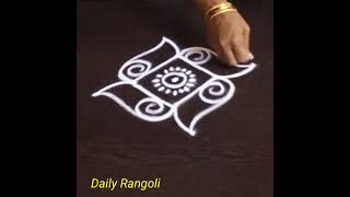 chinna muggulu for everydaysmall kolam for dailysimple rangoli designs [upl. by Carnes505]