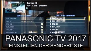 Panasonic TV Senderliste sortieren ab Modell 2017  Thomas Electronic Online Shop [upl. by Hendry806]