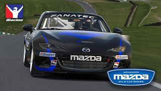 iRacing Advanced Mazda MX5 Cup Series  Cadwell Park P1P1 [upl. by Eslek]