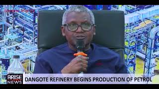 Dangote Refinery Officially Commences Petrol Production Ready to Roll Out to the Market [upl. by Elwood]