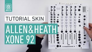 ALLEN amp HEATH XONE 92 full white  How to apply a DJ Mixer Skin  Tutorial Doto Design  Custom gear [upl. by Eeniffar]