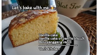 Vanilla cake  Vanille cake  Vanille biscuit  Bolu vanili  VK149 [upl. by Medin]