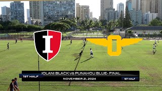 Iolani Black vs Punahou Blue Championship 11212024 [upl. by Wystand]