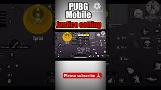 Pubg mobile justice setup Bgmi justice setting pubg mobile Bgmi joystick setup Bgmi shorts [upl. by Isador361]