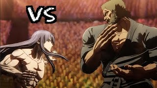 Kuroki Gensai vs Kiryu Setsuna DUBBED Kengan Ashura HD The Beautiful Beast vs The Devil Lance [upl. by Oicam]