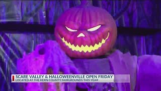 Scare Valley amp Halloweenville opens Friday at Kern County Fairgrounds [upl. by Aidnac]