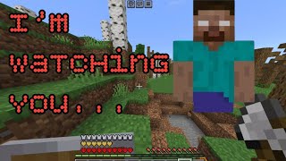 herobrine part 264 HORROR creature try to destroy me in Minecraft herobrine minecraftpe [upl. by Yenaffit]