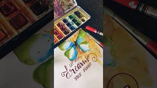 Watercolor paintinginspirationquoteswatercolorpaintingsatisfying [upl. by Eselahs]