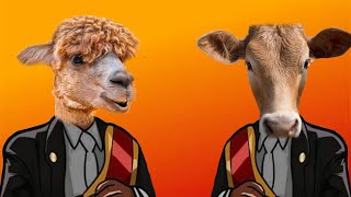 Funny Dominance Among Guanacos amp Cow  Coffin Dance Meme  COVER [upl. by Averat624]