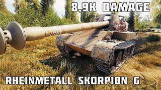 Rheinmetall Skorpion G • 89K DAMAGE 8 KILLS • World of Tanks [upl. by Arihk]