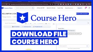 CARA DOWNLOAD FILE COURSE HERO [upl. by Olympias810]