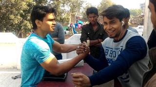 AKASH KUMAR AKA WRIST HUNTER VS VIKAS KUMAR AKA ONLY POWER ARM WRESTLING PRACTICE MATCH  2 [upl. by Julita]