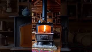 🛖🪵❄️ Snow Falls While Stove Burns in Relaxing Village Shack House [upl. by Barolet878]